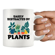 Easily Distracted By Plants Ceramic Mug 11 oz White - Panvola