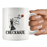 Checkmate Chess Ceramic Mug 11 oz White - Panvola