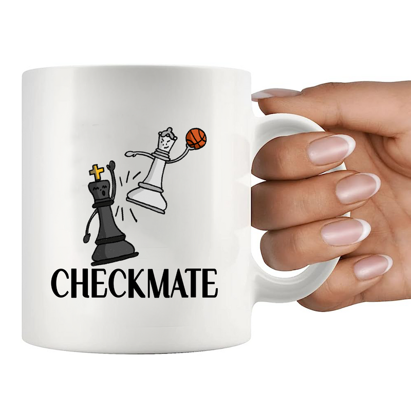 Checkmate Chess  Ceramic Mug 11 oz White