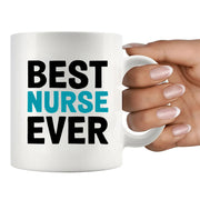 Best Nurse Ever Ceramic Mug 11 oz White - Panvola