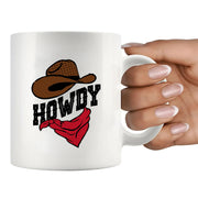 Howdy Ceramic Mug 11 oz White - Panvola