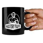 History Buff Ceramic Mug 11 oz Black - Panvola
