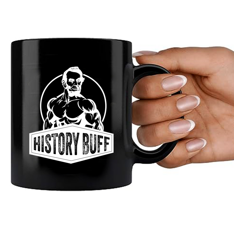 History Buff Ceramic Mug 11 oz Black