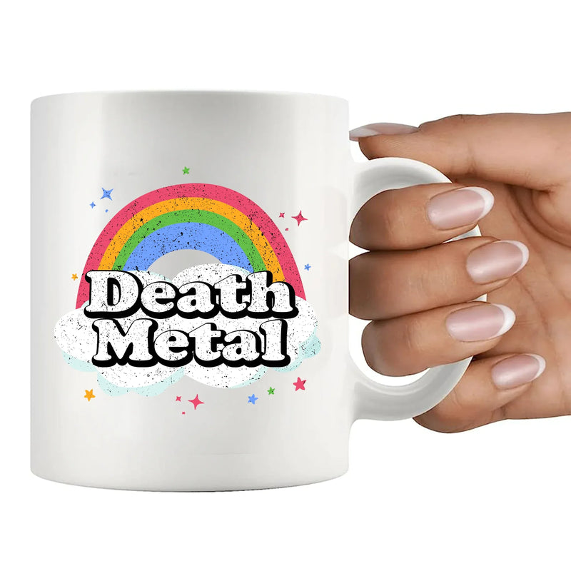 Death Metal Ceramic Mug 11 oz White - Panvola