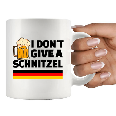 I Don't Give A Schnitzel Ceramic Mug 11 oz White