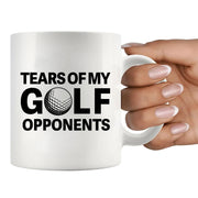 Tears of My Golf Opponents Ceramic Mug 11 oz White - Panvola