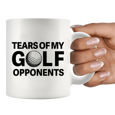 Tears of My Golf Opponents Ceramic Mug 11 oz White