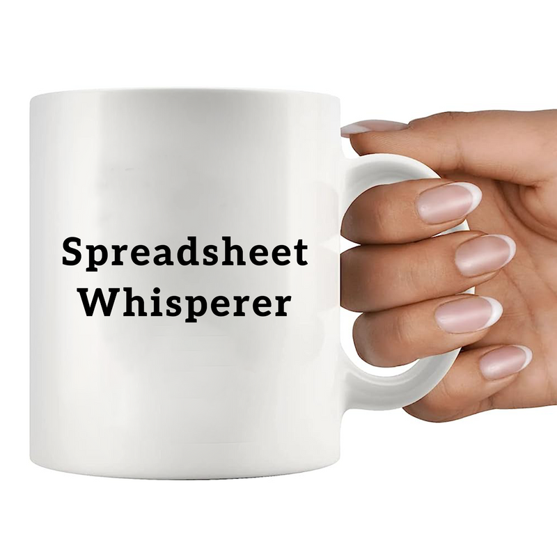 Spreadsheet Whisperer Ceramic Mug 11 oz White