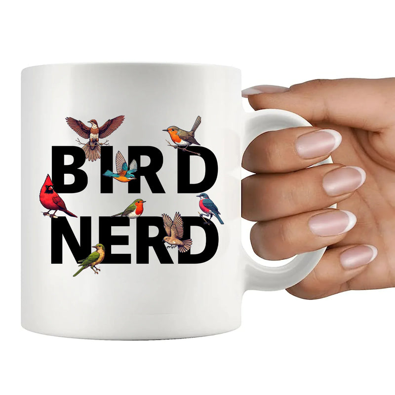 Bird Nerd Ceramic Mug 11 oz White - Panvola