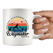 Waymaker Isaiah 42:16 Christian Ceramic Mug 11 oz White - Panvola