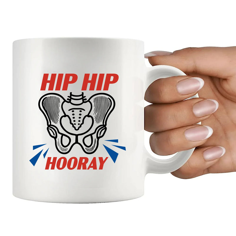 Hip Hip Hooray Recovery Ceramic Mug 11 oz White - Panvola