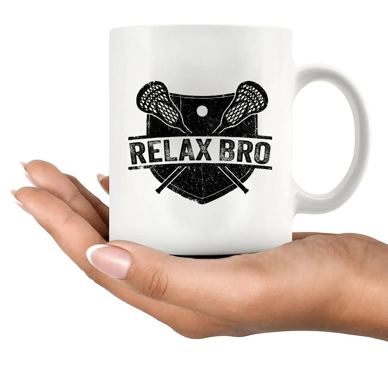 RELAX BRO Ceramic Mug 11 oz White - Panvola