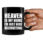 Heaven Is My Home Ceramic Mug 11 oz Black - Panvola