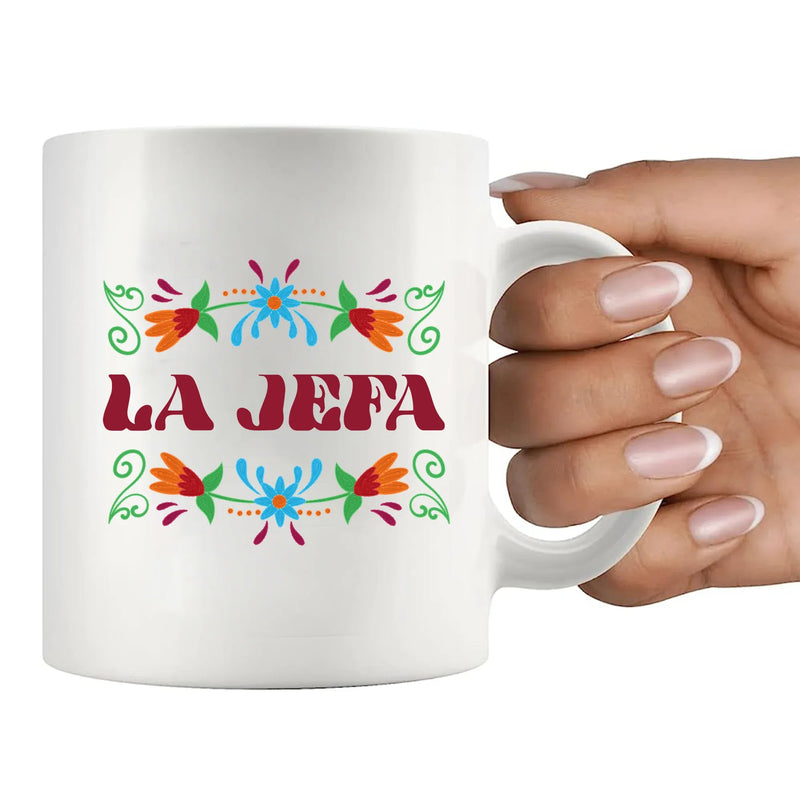La Jefa Ceramic Mug 11 oz White - Panvola