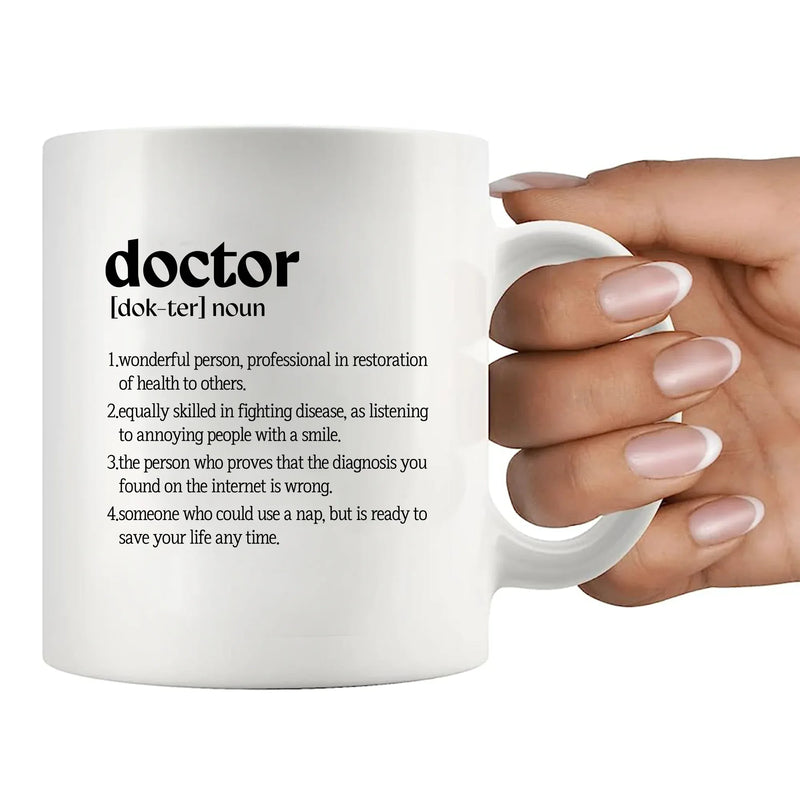 Doctor Definition Ceramic Mug 11 oz Whte - Panvola