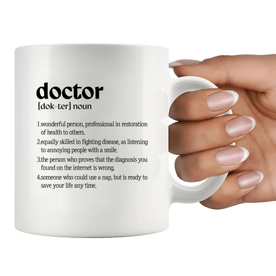 Doctor Definition Ceramic Mug 11 oz Whte