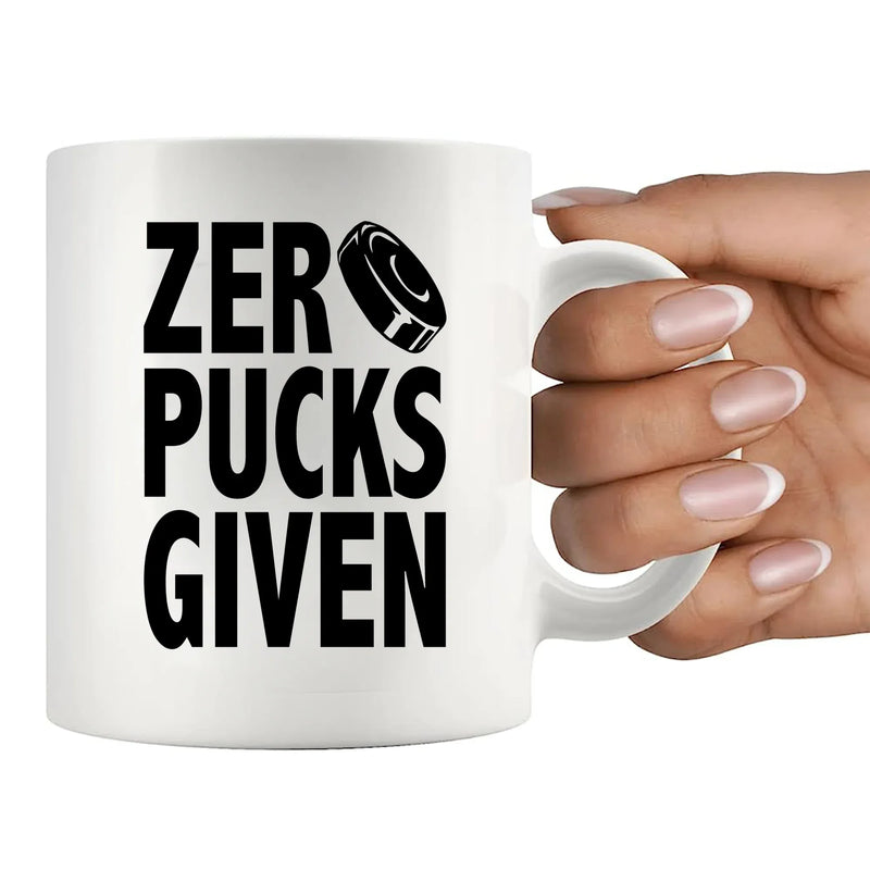 Zero Pucks Given Ceramic Mug 11 oz White - Panvola