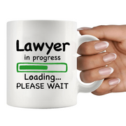 Lawyer in Progress Law Student Coffee Mug 11 oz White.