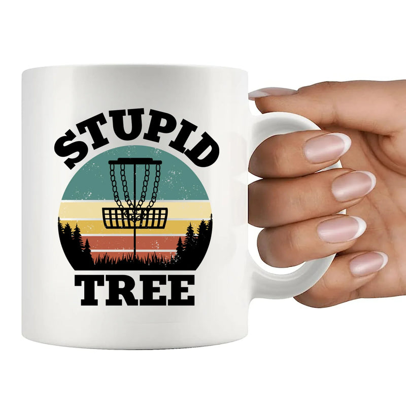Stupid Tree Ceramic Mug 11 oz White - Panvola