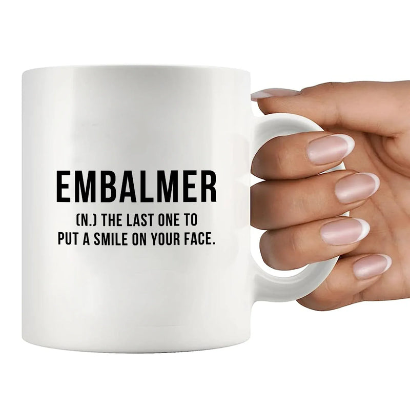 Embalmer Definition Ceramic Mug 11 oz White - Panvola