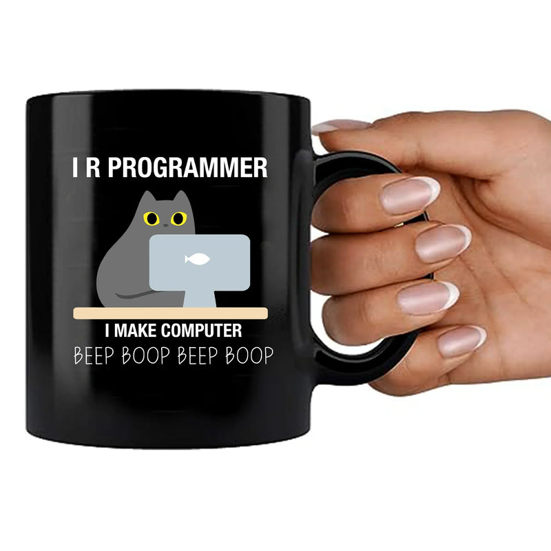 I R Programmer Coffee Mug 11 oz Black - Panvola