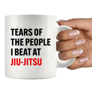 Tears Of The People I Beat At Jiu-Jitsu Ceramic Mug 11 oz White - Panvola