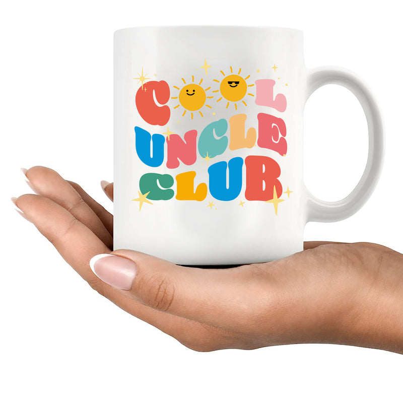 Cool Uncle Club Uncle Gifts Ceramic Mug 11 oz White