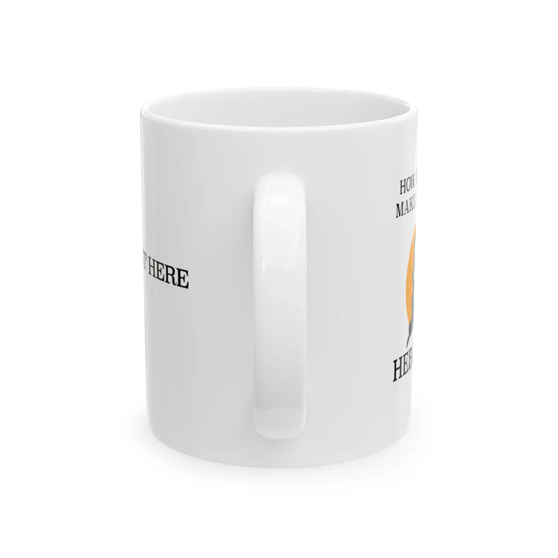 Personalized How Does Jesus Make His Coffee. Hebrews it Ceramic Mug 11 oz White - Panvola