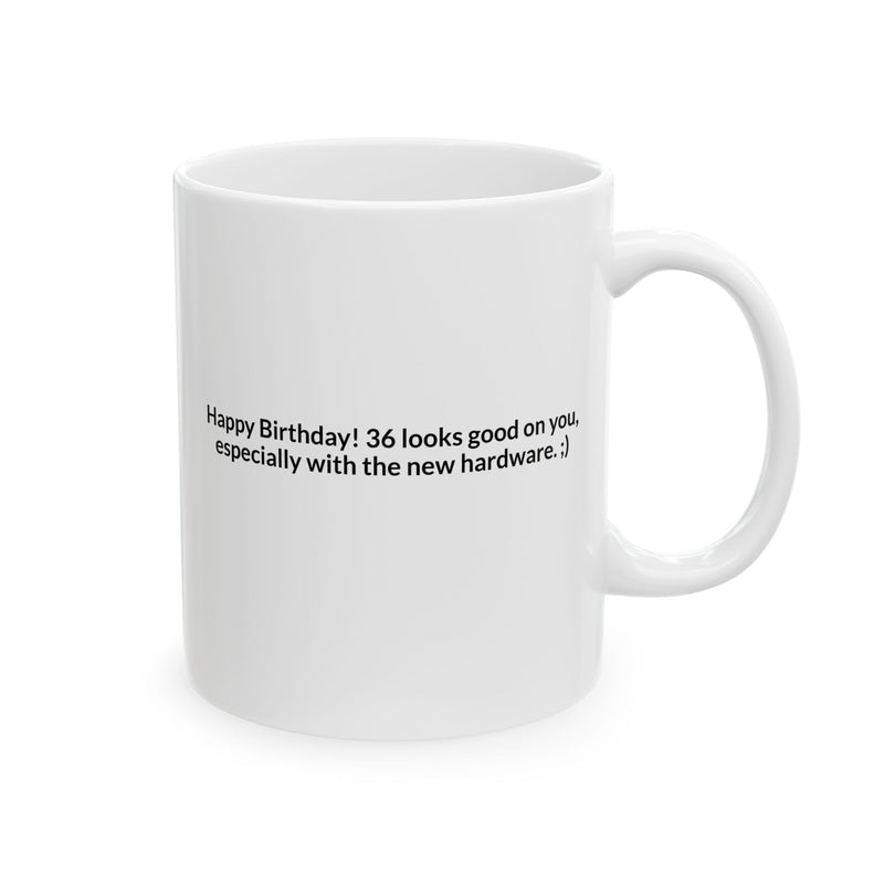 Copy of Personalized New Knee New Me Customized Ceramic Mug 11 oz White