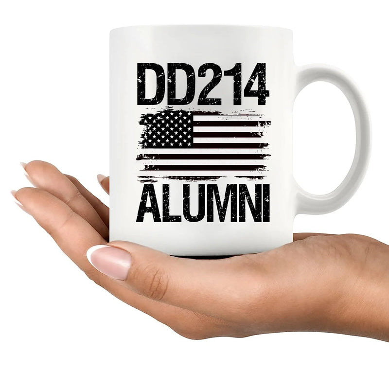 DD214 Alumni Ceramic Mug 11 oz White - Panvola
