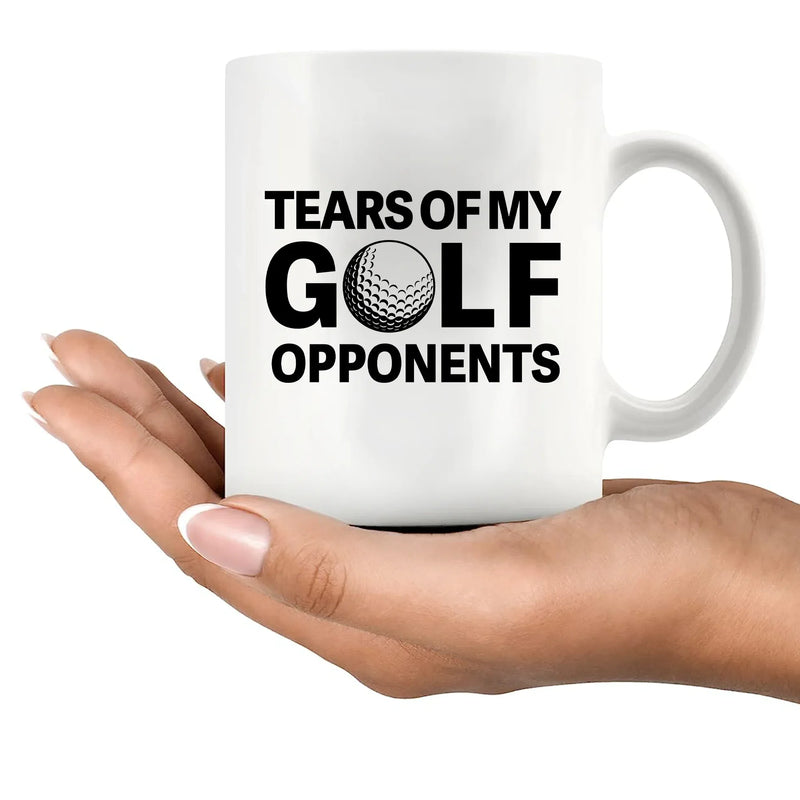 Tears of My Golf Opponents Ceramic Mug 11 oz White - Panvola