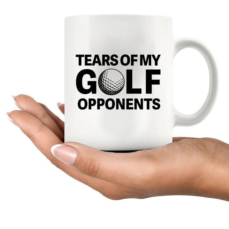 Tears of My Golf Opponents Ceramic Mug 11 oz White