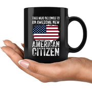 New American Citizen Coffee Ceramic Mug 11 oz Black - Panvola