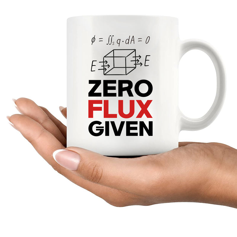 Zero Flux Given Ceramic Mug 11 oz White.
