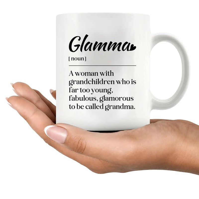 Glamma Definition Ceramic Mug 11 oz White - Panvola