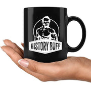History Buff Ceramic Mug 11 oz Black - Panvola