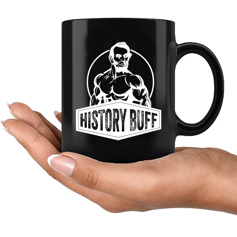 History Buff Ceramic Mug 11 oz Black