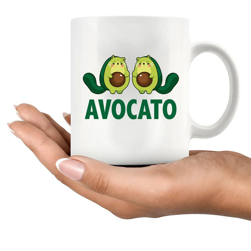 Avocato Ceramic Mug 11 oz White - Panvola