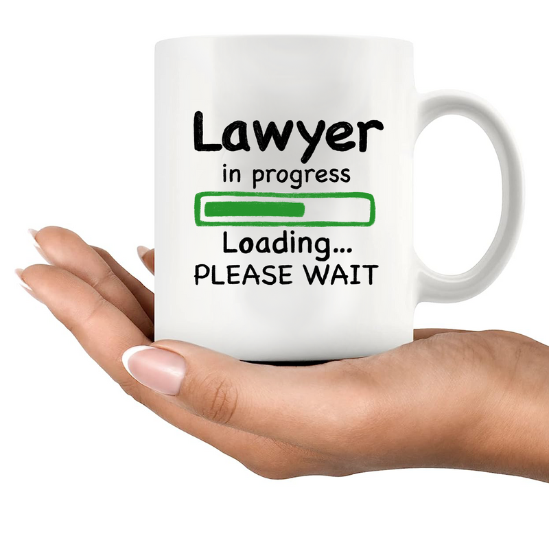 Lawyer in Progress Law Student Coffee Mug 11 oz White.