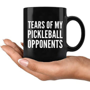 Tears of My Pickleball Opponents Black Mug 11 oz - Panvola