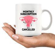 Monthly Subscription Cancelled Ceramic Mug 11 oz White - Panvola