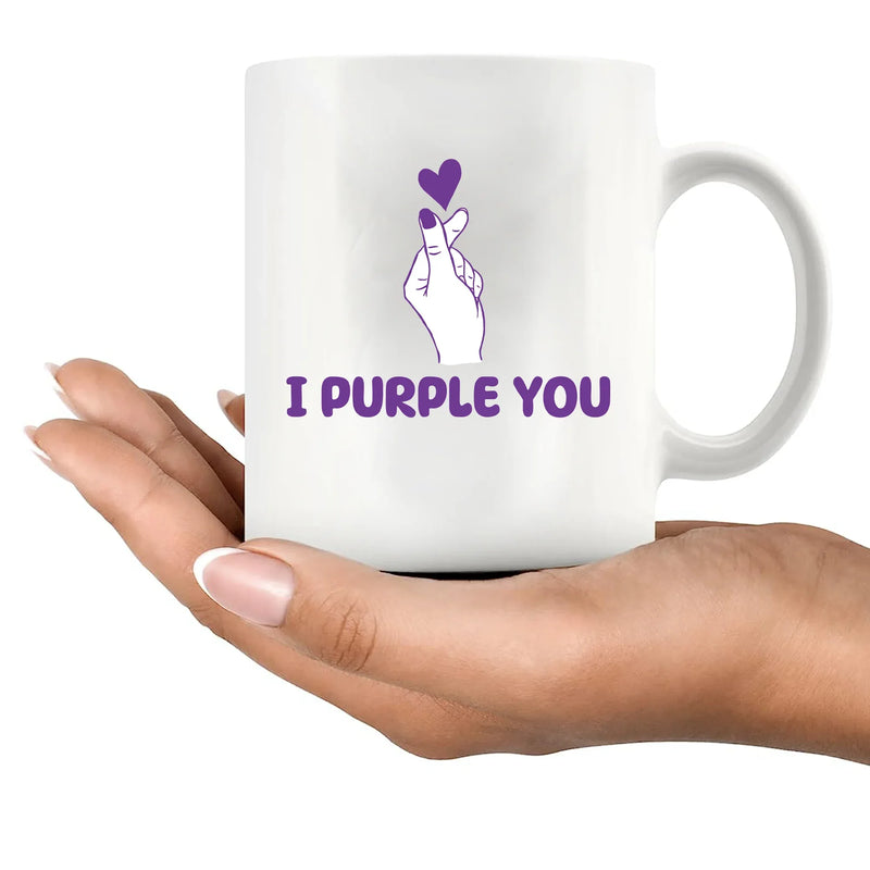 I Purple You Ceramic Mug 11 oz White - Panvola