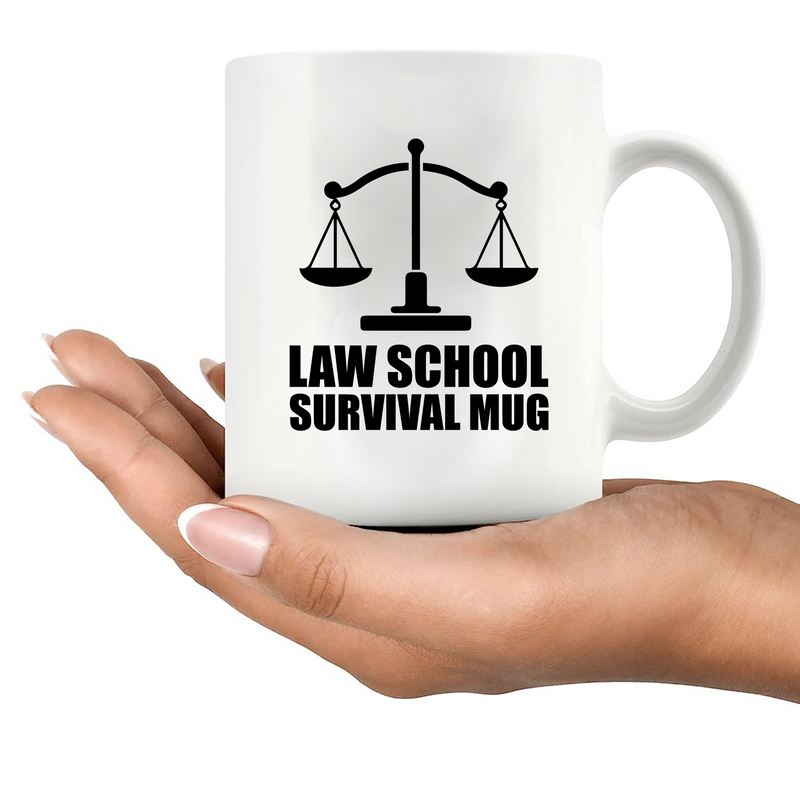 Law School Survival Mug Future Lawyer Gifts Ceramic Mug 11oz White