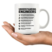 Understanding Engineers Ceramic Mug 11 oz White - Panvola