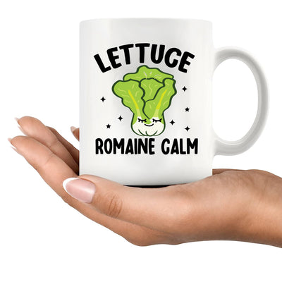 Lettuce Romaine Calm Ceramic Mug 11 oz White