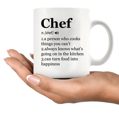 Chef Definition Mug Chef Gifts Ceramic Mug 11oz White