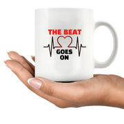 The Beat Goes On Ceramic Mug 11 oz White - Panvola