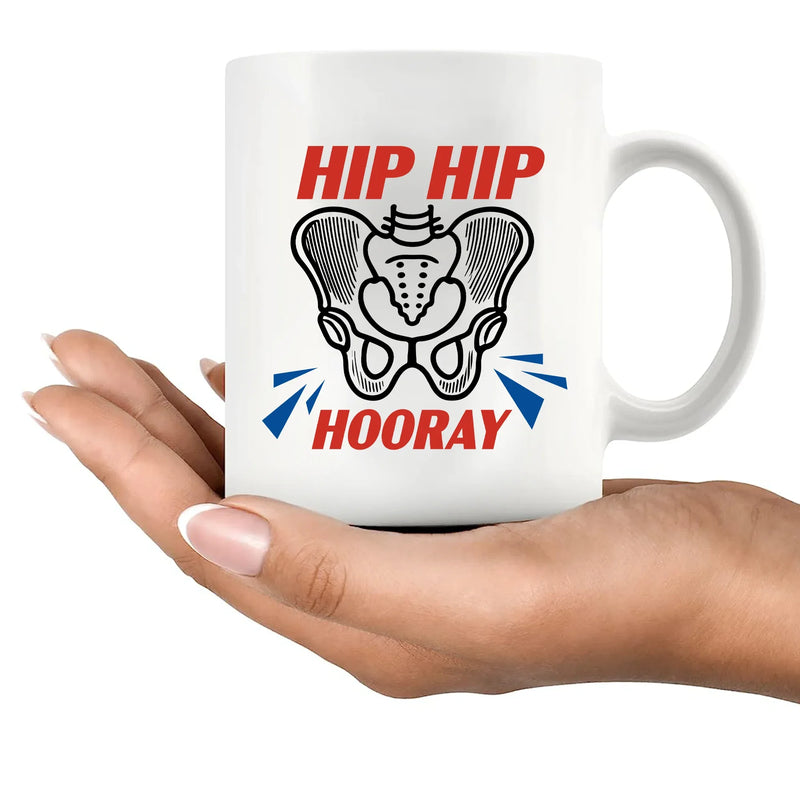 Hip Hip Hooray Recovery Ceramic Mug 11 oz White - Panvola