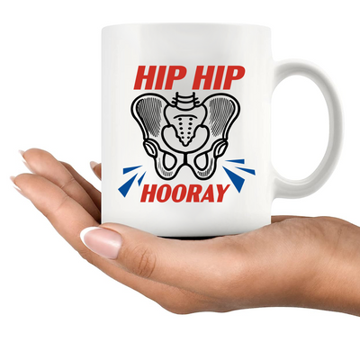 Hip Hip Hooray Recovery Ceramic Mug 11 oz White