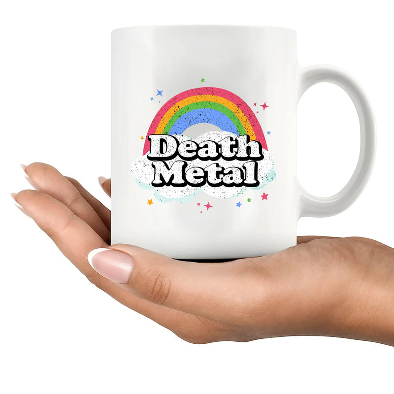 Death Metal Ceramic Mug 11 oz White - Panvola